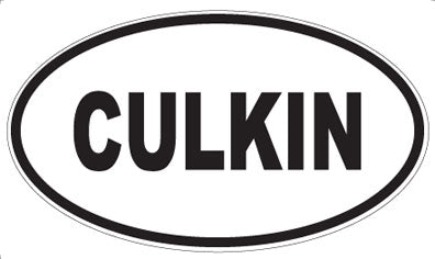 CULKIN - Oval Sticker