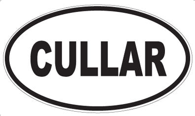 CULLAR - Oval Sticker