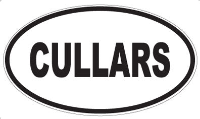 CULLARS - Oval Sticker