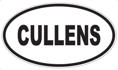 CULLENS - Oval Sticker