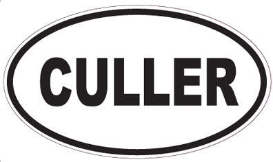 CULLER - Oval Sticker