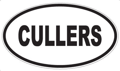 CULLERS - Oval Sticker