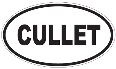 CULLET - Oval Sticker