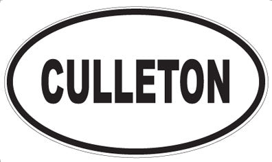 CULLETON - Oval Sticker