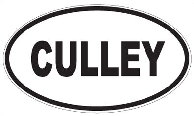 CULLEY - Oval Sticker