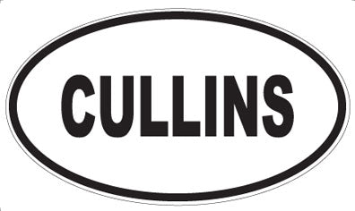 CULLINS - Oval Sticker