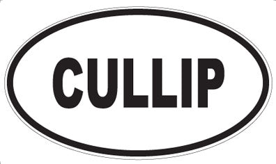 CULLIP - Oval Sticker