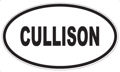 CULLISON - Oval Sticker