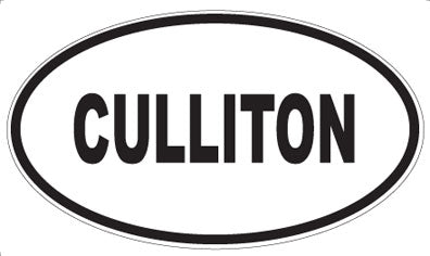 CULLITON - Oval Sticker