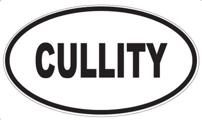 CULLITY - Oval Sticker