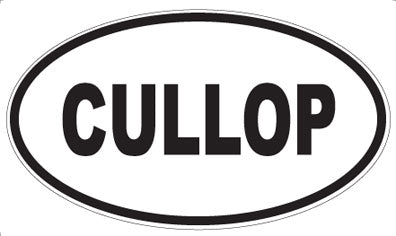CULLOP - Oval Sticker