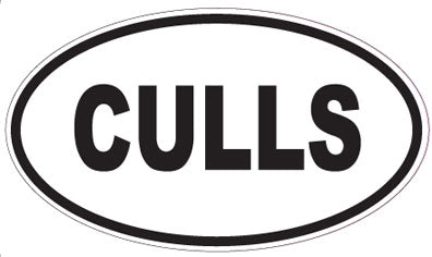 CULLS - Oval Sticker
