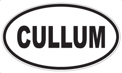 CULLUM - Oval Sticker
