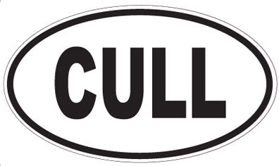 CULL - Oval Sticker