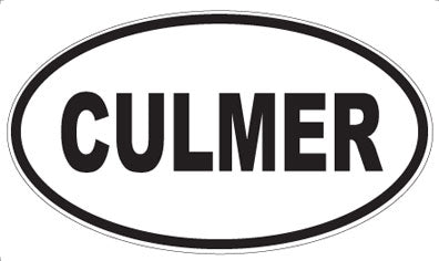 CULMER - Oval Sticker
