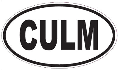 CULM - Oval Sticker