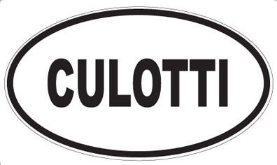 CULOTTI - Oval Sticker