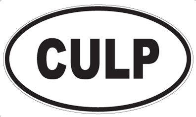 CULP - Oval Sticker