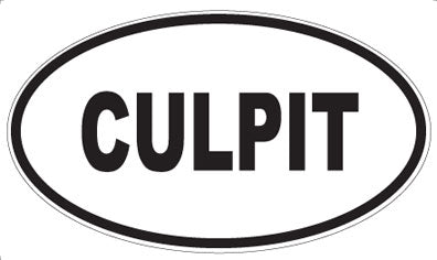 CULPIT - Oval Sticker