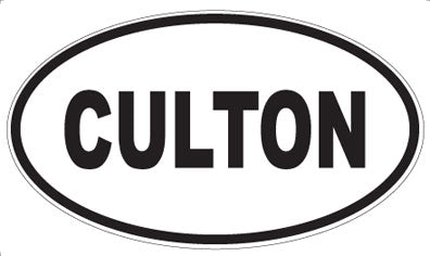 CULTON - Oval Sticker