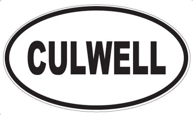 CULWELL - Oval Sticker
