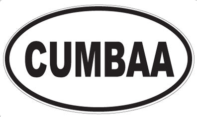 CUMBAA - Oval Sticker