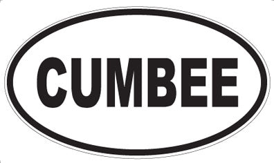 CUMBEE - Oval Sticker