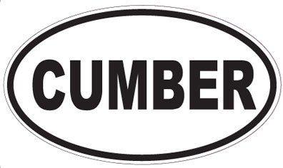CUMBER - Oval Sticker