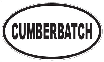 CUMBERBATCH - Oval Sticker