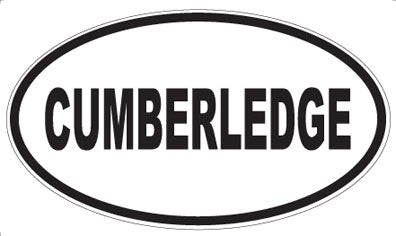 CUMBERLEDGE - Oval Sticker