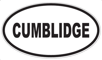 CUMBLIDGE - Oval Sticker