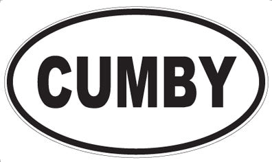 CUMBY - Oval Sticker