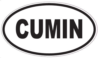 CUMIN - Oval Sticker