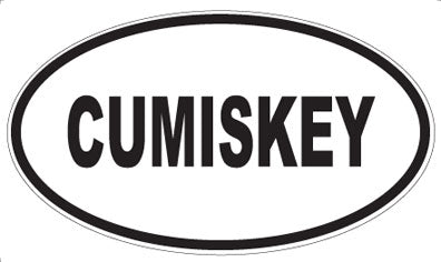 CUMISKEY - Oval Sticker