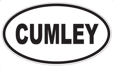 CUMLEY - Oval Sticker