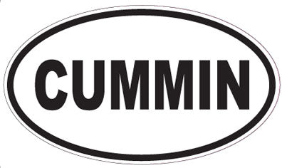CUMMIN - Oval Sticker