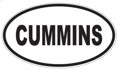 CUMMINS - Oval Sticker