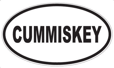 CUMMISKEY - Oval Sticker