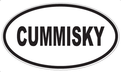 CUMMISKY - Oval Sticker