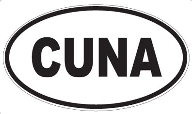 CUNA - Oval Sticker