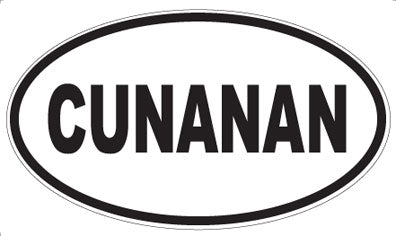 CUNANAN - Oval Sticker
