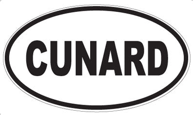 CUNARD - Oval Sticker