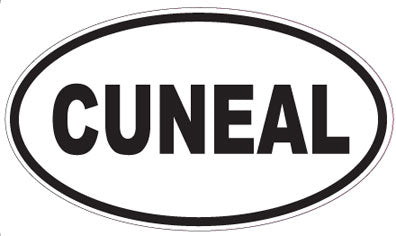CUNEAL - Oval Sticker