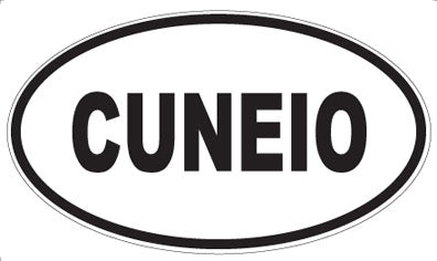 CUNEIO - Oval Sticker