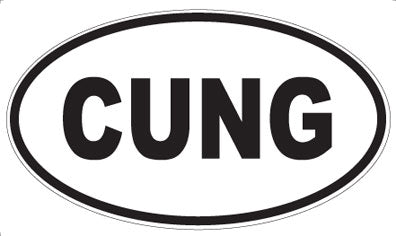 CUNG - Oval Sticker