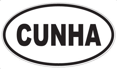 CUNHA - Oval Sticker