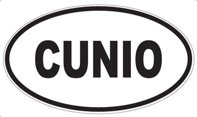 CUNIO - Oval Sticker