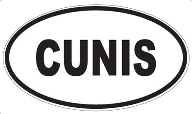 CUNIS - Oval Sticker