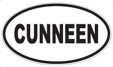 CUNNEEN - Oval Sticker