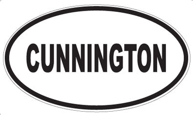CUNNINGTON - Oval Sticker